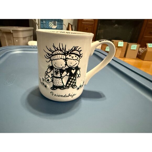 NEW Enesco Stoneware Gift Friendship Tea Coffee Mug Children of the Inner Light - Picture 1 of 5